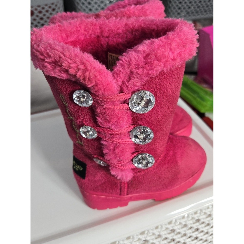 Bebe Womans Boot New Size 7 Pink‎ Fancy Buttons